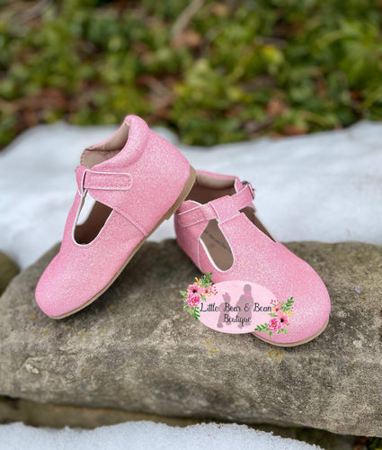 Hot Pink Glitter Tennis Shoes for Girls – Little Bear and Bean Boutique, LLC