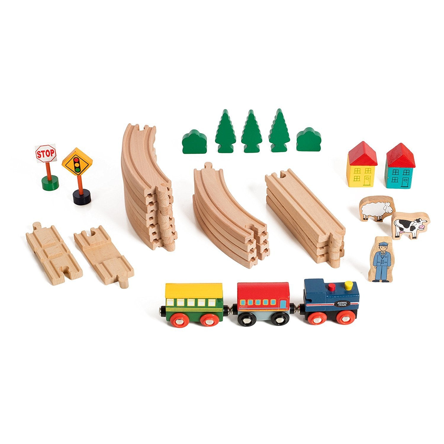 figure 8 wooden train set