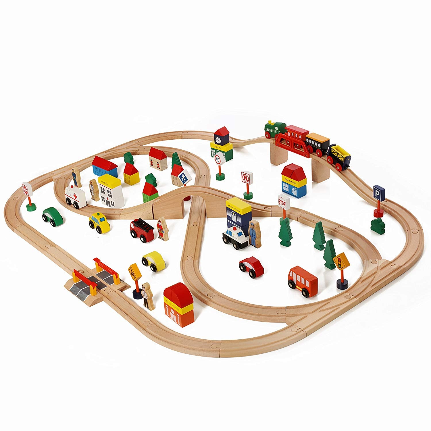 100 piece train set