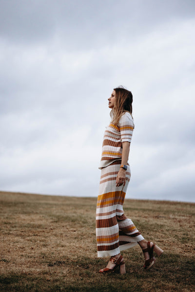 The Optic MultiStripe Tee and Skirt.