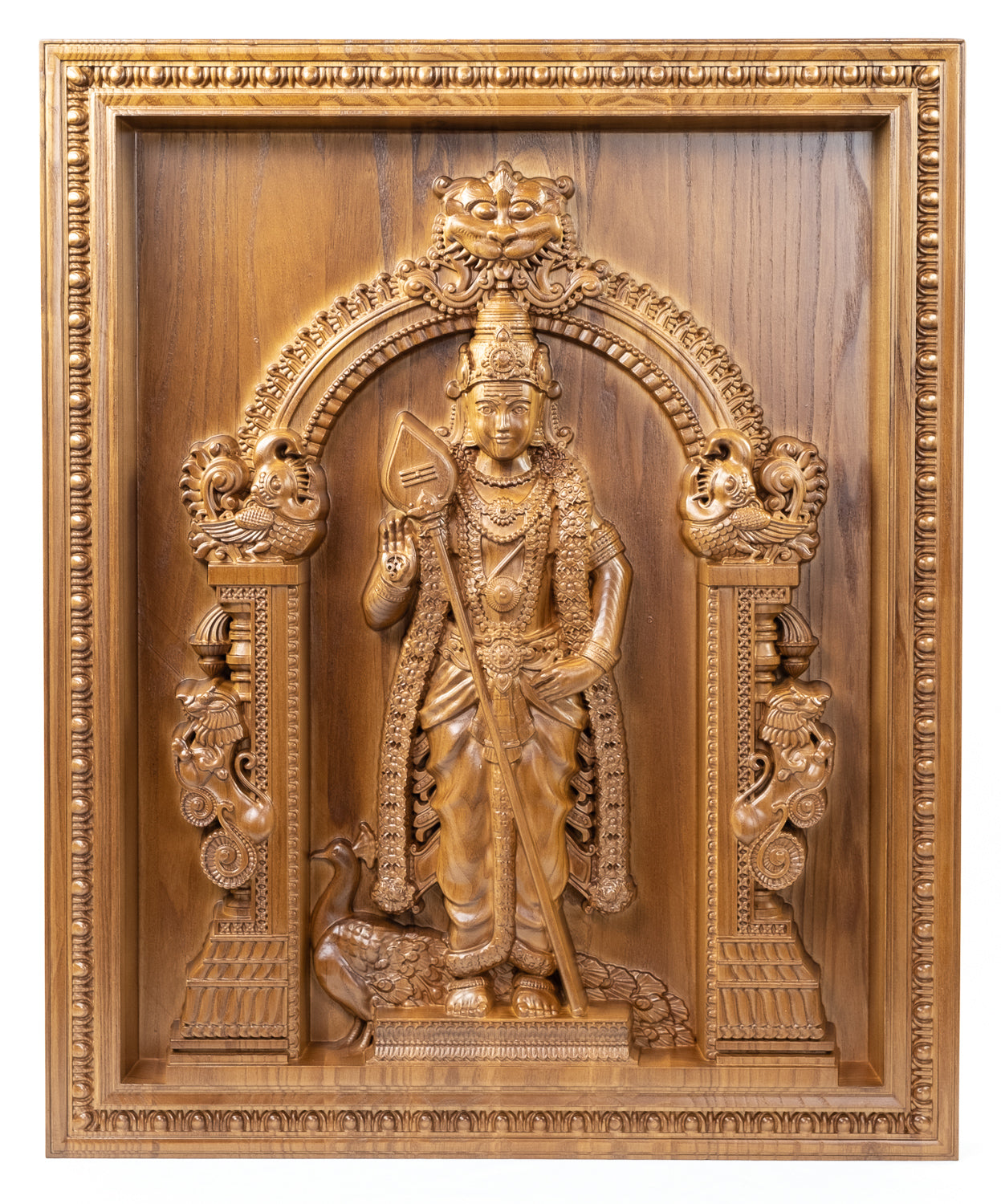 Lord Murugan ( The Tamil God ) - Ashwood Panel 24