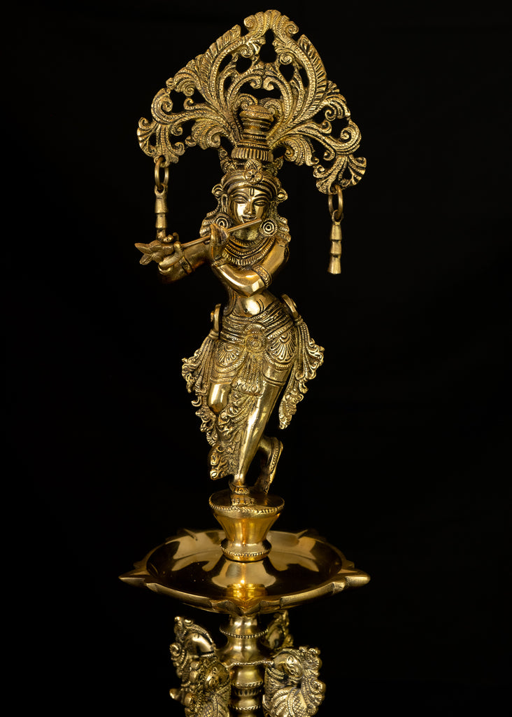 Flute Krishna Lamp (Single Lamp) – JayArts.com