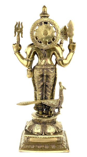 Lord Murugan, Brass Muruga statue, Skanda statue, Hindu God statues ...