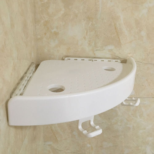 corner suction shower shelf