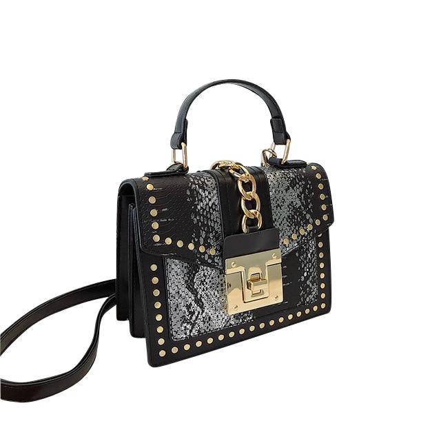 Seraphina Shoulder Bag - Snakeskin Pattern Purse – Pursh Collection