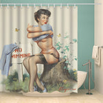 Pin Up Showrer Curtain - PosterCoaster