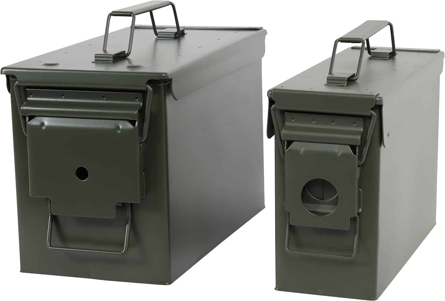 Best Ammo Cans Redneck Convent 30 and 50 Cal Metal Ammo Can 2-Pack – Military Army Solid Steel Holder Box Set for Long-Term Shotgun Rifle Ammo Storage