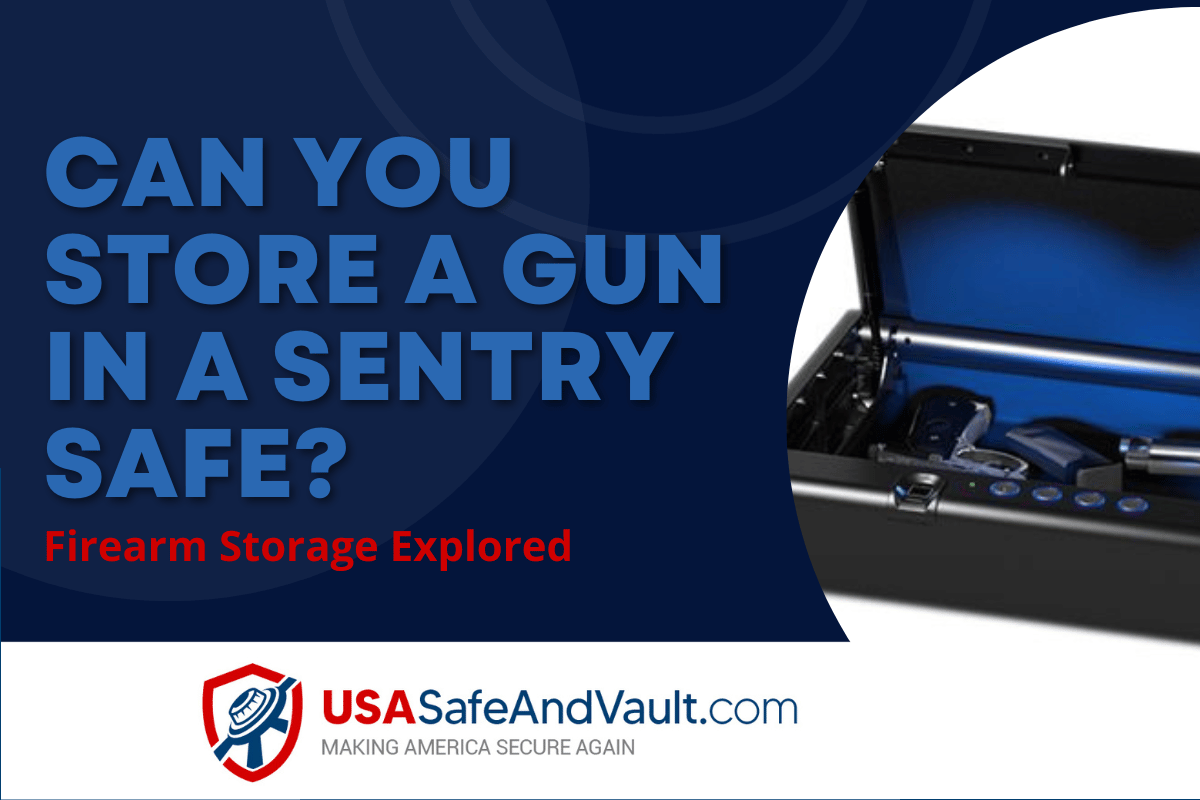 Can you store a gun in a sentry safe?