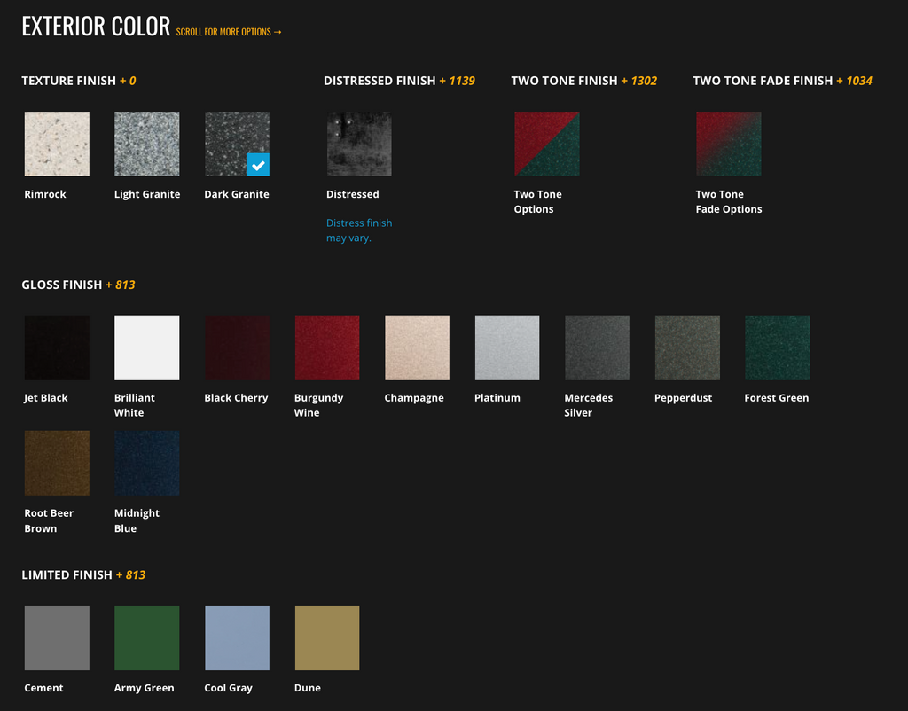 Fort Knox Vault Doors Color Options