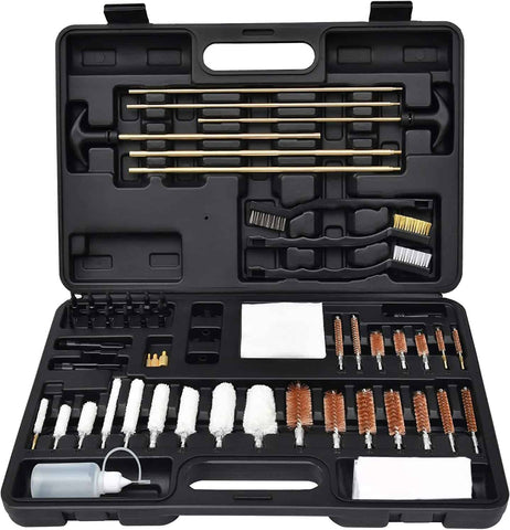 FIREGEAR Gun Cleaning Kit Universal Supplies for Hunting Rilfe Handgun Shot Gun Cleaning Kit for All Guns with Case