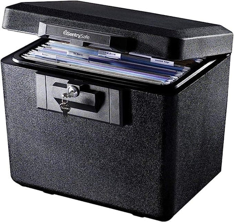 SentrySafe Fireproof Safe Box with Key Lock, Safe for Files and Documents, 0.61 Cubic Feet, 13.6 x 15.3 x 12.1 inches, 1170