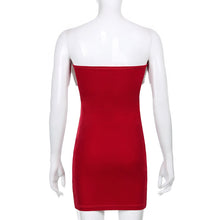 Load image into Gallery viewer, &#39;MRS. CLAUS&#39; FUR BOW MINI DRESS
