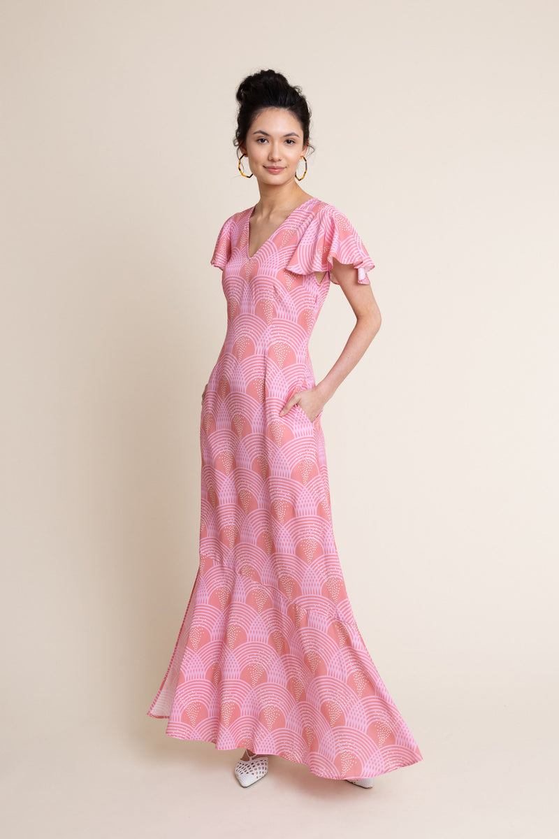 Rosa Dress in Sunset - FINAL SALE – Leroli