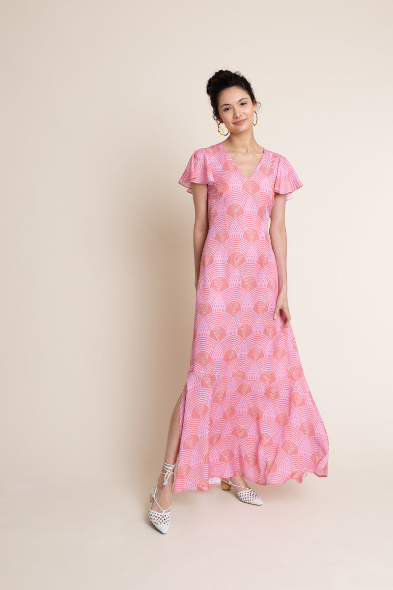 Rosa Dress in Sunset - FINAL SALE – Leroli