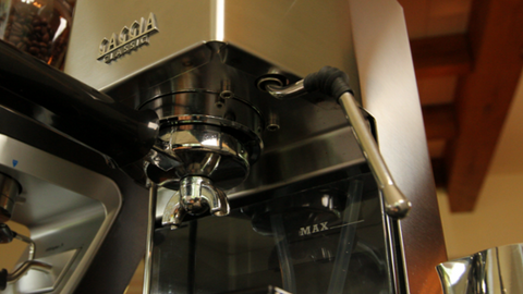 Gaggia Classic Pro commercial steam wand.