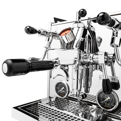 Profitec drive dual boiler espresso machine featuring joystick controls.