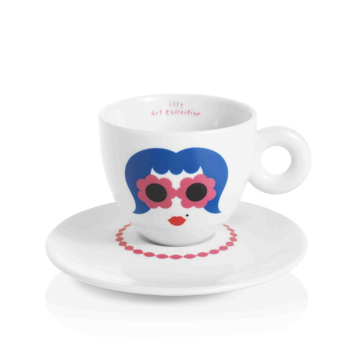 illy Art Collection Olimpia Zagnoli Cappuccino Cups - Set of 2 - Whole Love