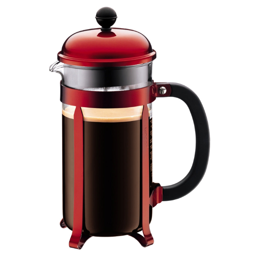 Bodum Red Chambord 8 cup 34oz French Press Coffee Maker - Whole Latte Love