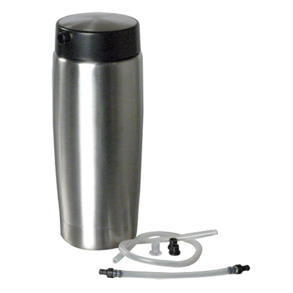 thermos flask with milk compartment
