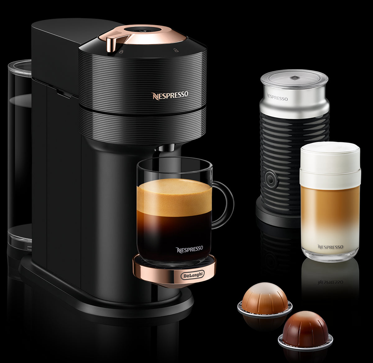 Nespresso Vertuo Next Premium Espresso Machine by DeLonghi with Aerocc