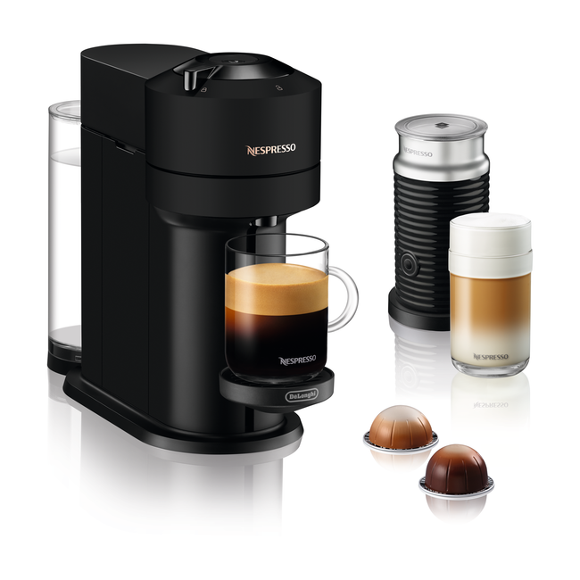 Nespresso Vertuo Next Espresso Machine by DeLonghi with Aeroccino - Ma