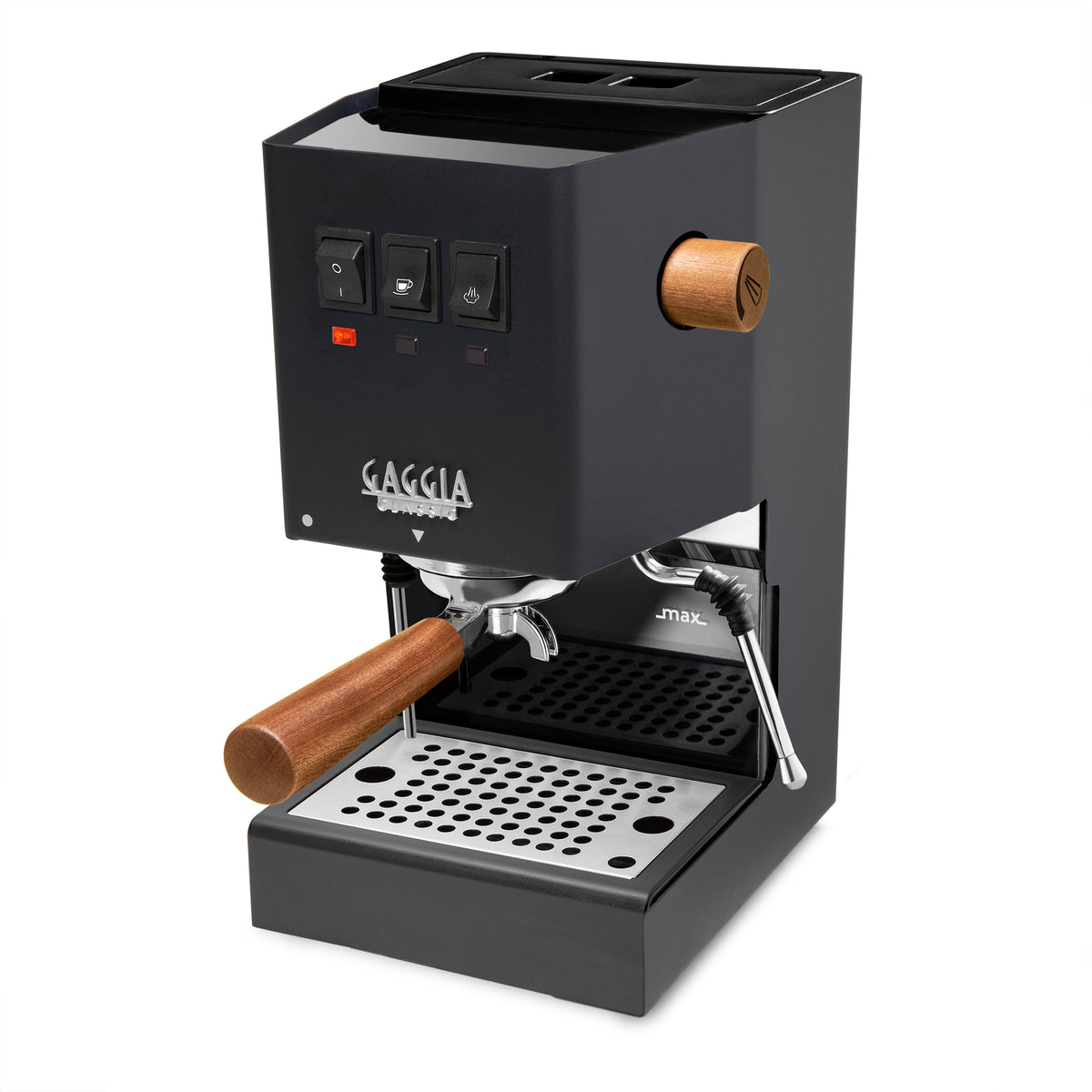 Gaggia Classic Pro Espresso Machine in Thunder Black - Latte