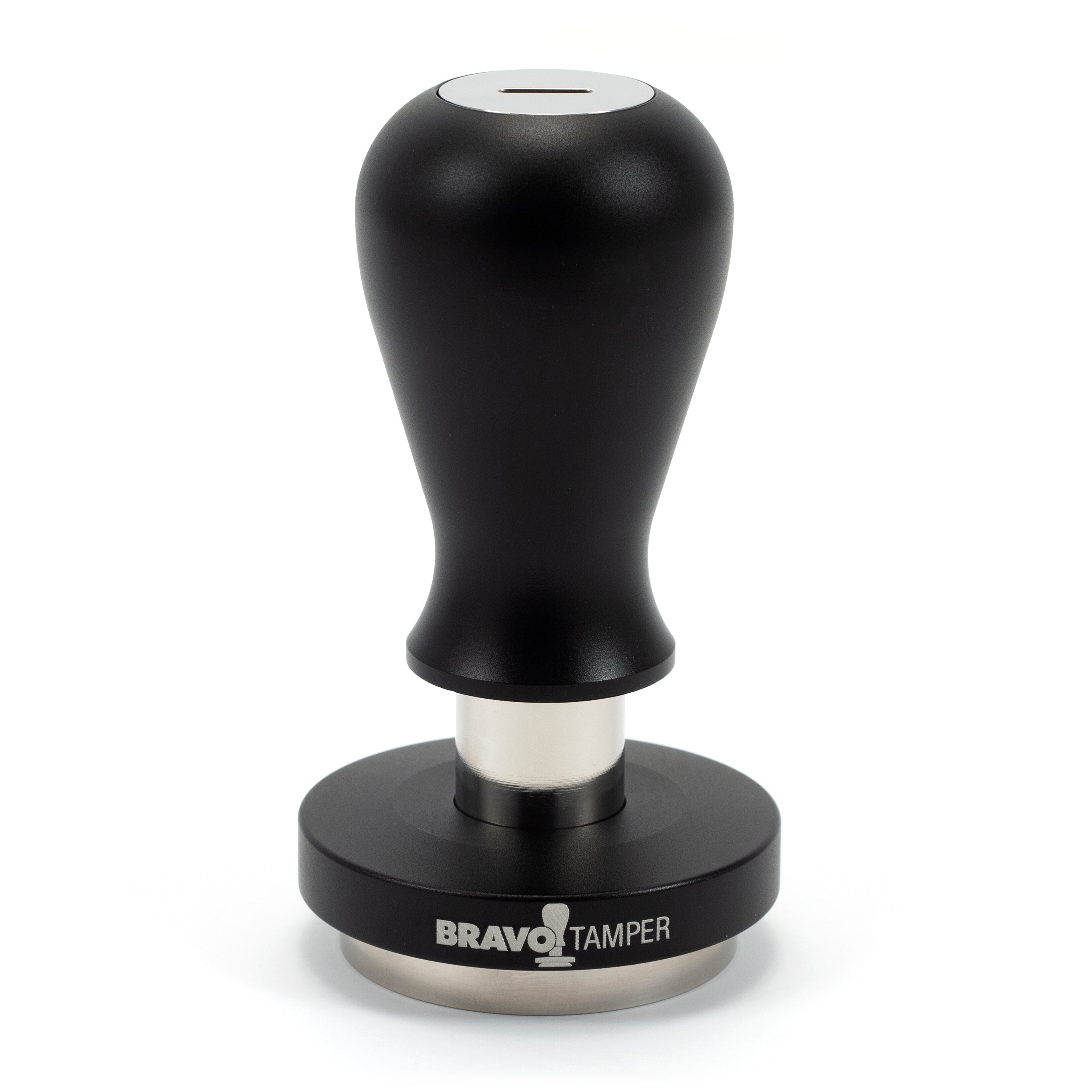 Bravo Espresso Tamper Aluminum Handle 54.7mm Matte Black Whole