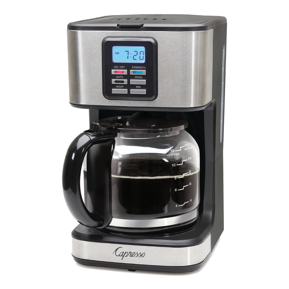 capresso 12 cup stainless steel coffee maker