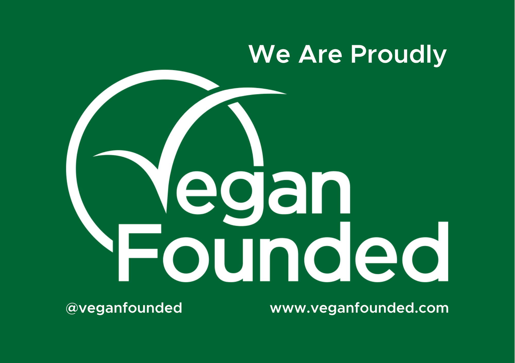 Vegan founded logo