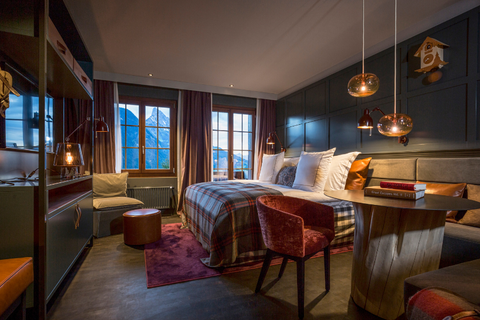 Room at Huus Gstaad providing Mondays period products