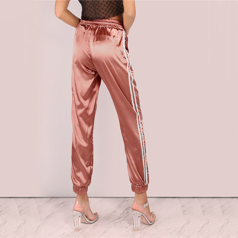 satin sweatpants