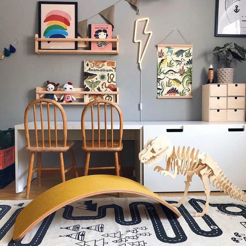 Kids room desk corner decoration tips