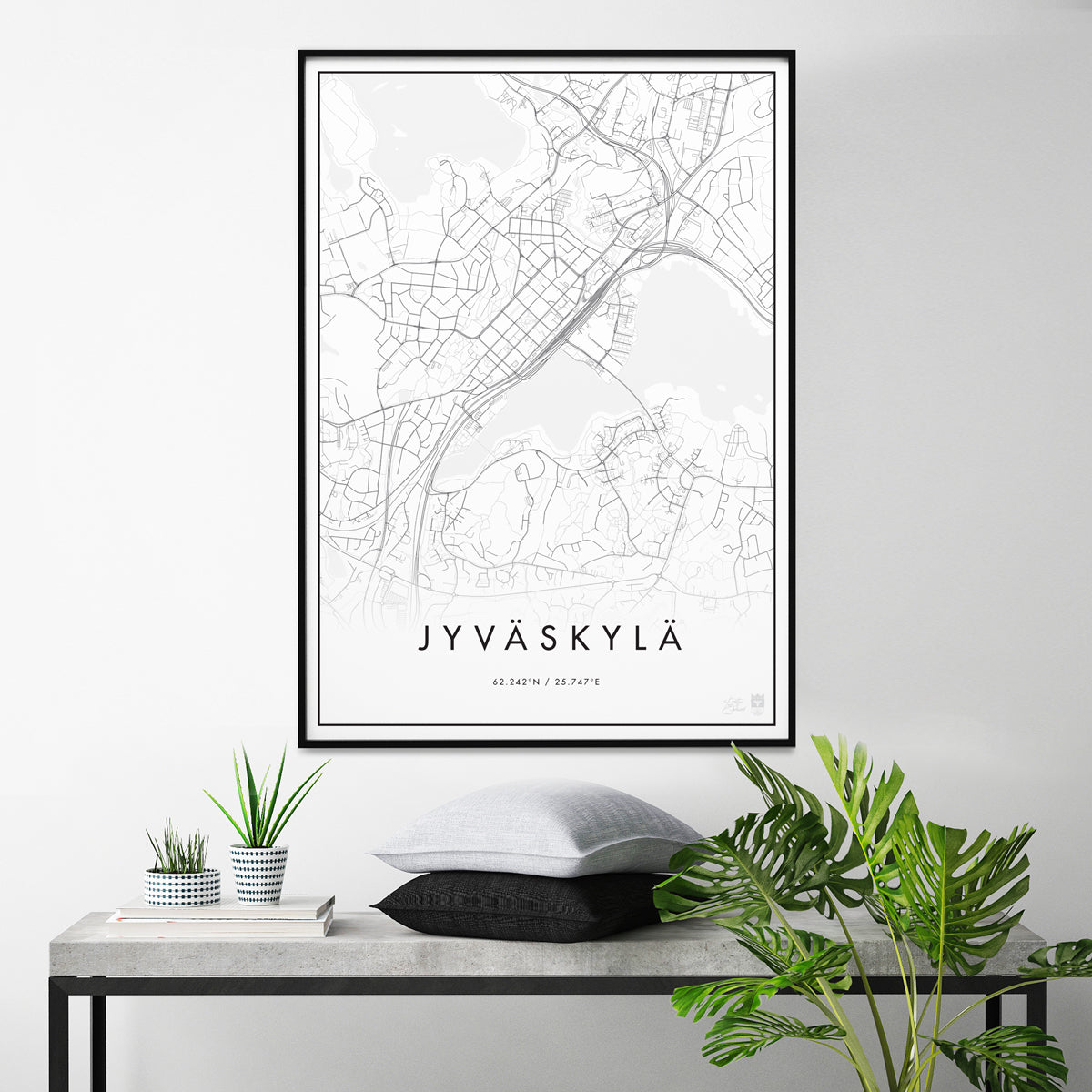 Jyväskylä - Karttajuliste vain 24,95€