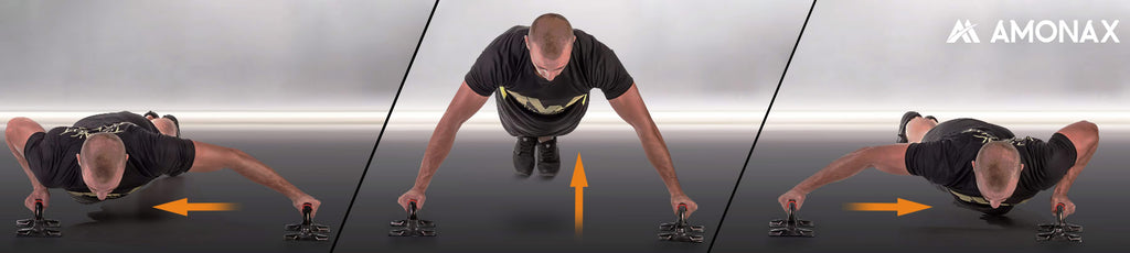 ab roller workout set - push up bar for upper body