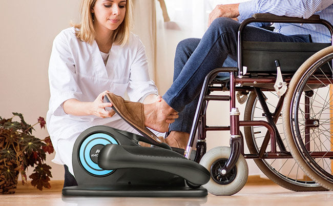 motorized pedal exerciser for elderly