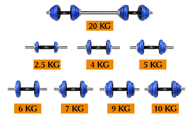 dumbbells set 20kg