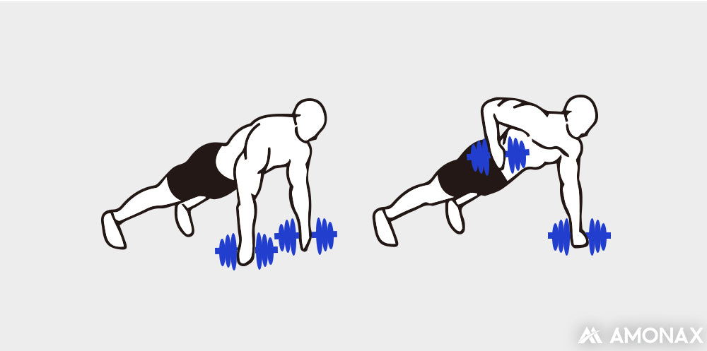 Dumbbell workout - Renegade Row