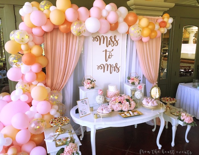Party Themes Ideas Elegant Miss To Mrs Bridal Shower Design My Party Studio