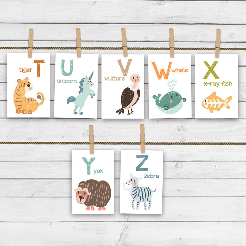 ABC In Pictures Alphabet Cards