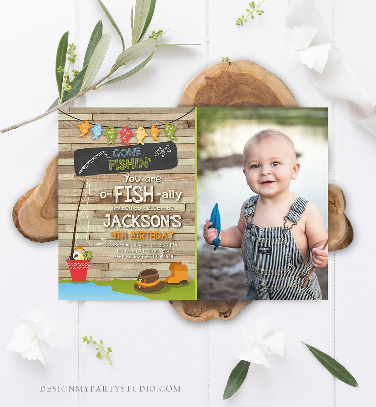 the big one fishing birthday fishing theme birthday invite boy