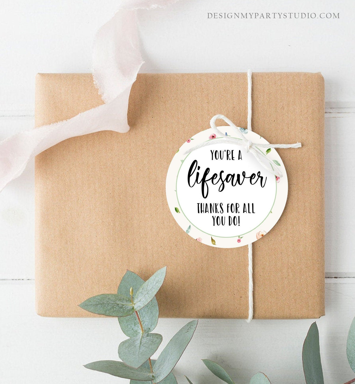 Teacher, PTA, PTO, Nurse, EMT, Doctor Thank You Note, Gift Tag 