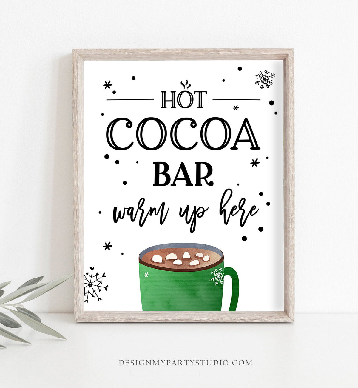 Personalized Hot Chocolate Bar Sign Hot Cocoa Sign Wall Art 