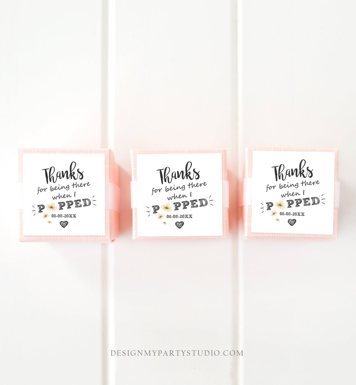 Thanks for Popping by my Party tag Birthday favor tag pop party favor –  Rainy Lain Designs LLC