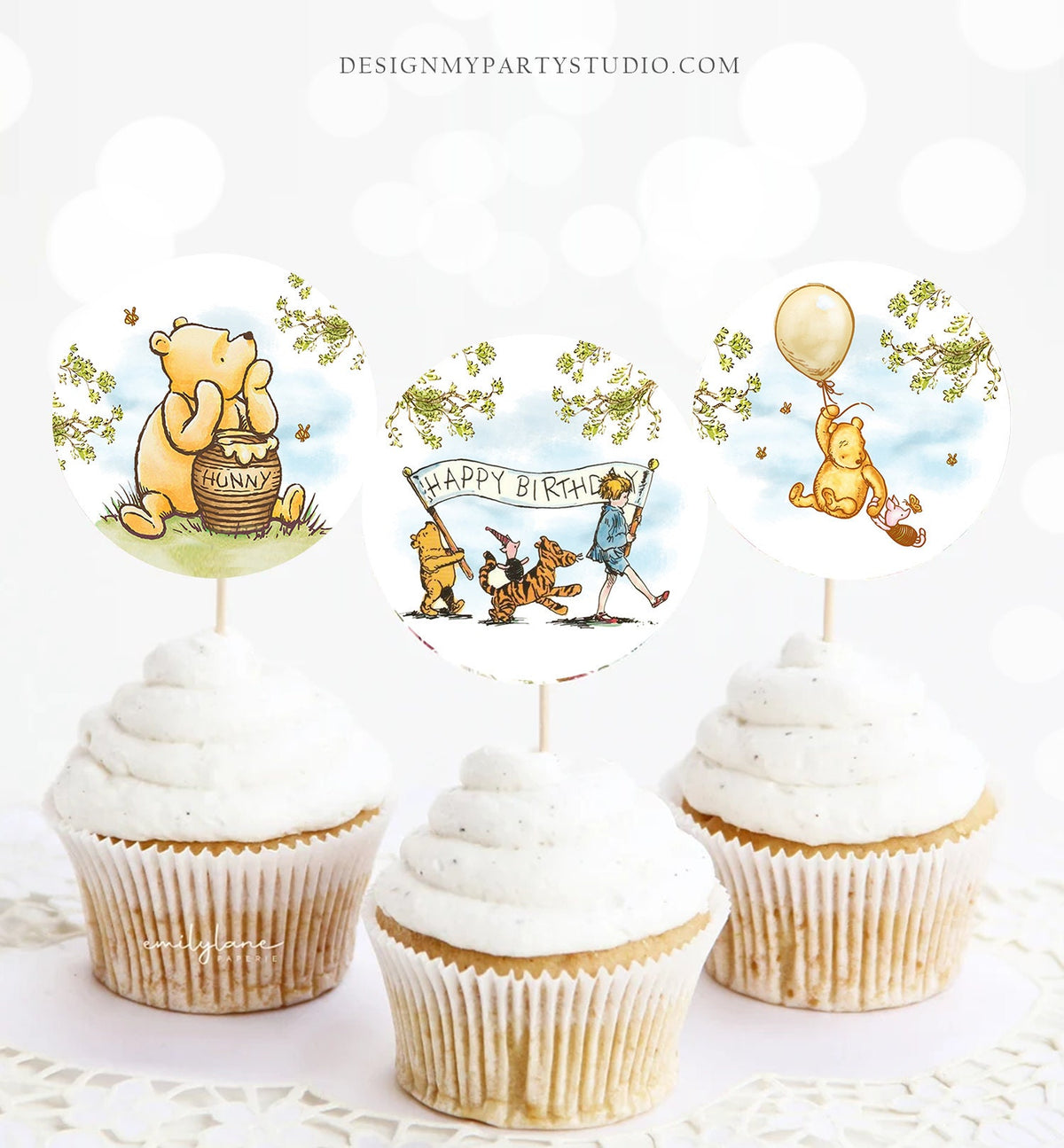 Buy Winnie the Pooh Cake Topper Set for Baby Shower Birthday Party