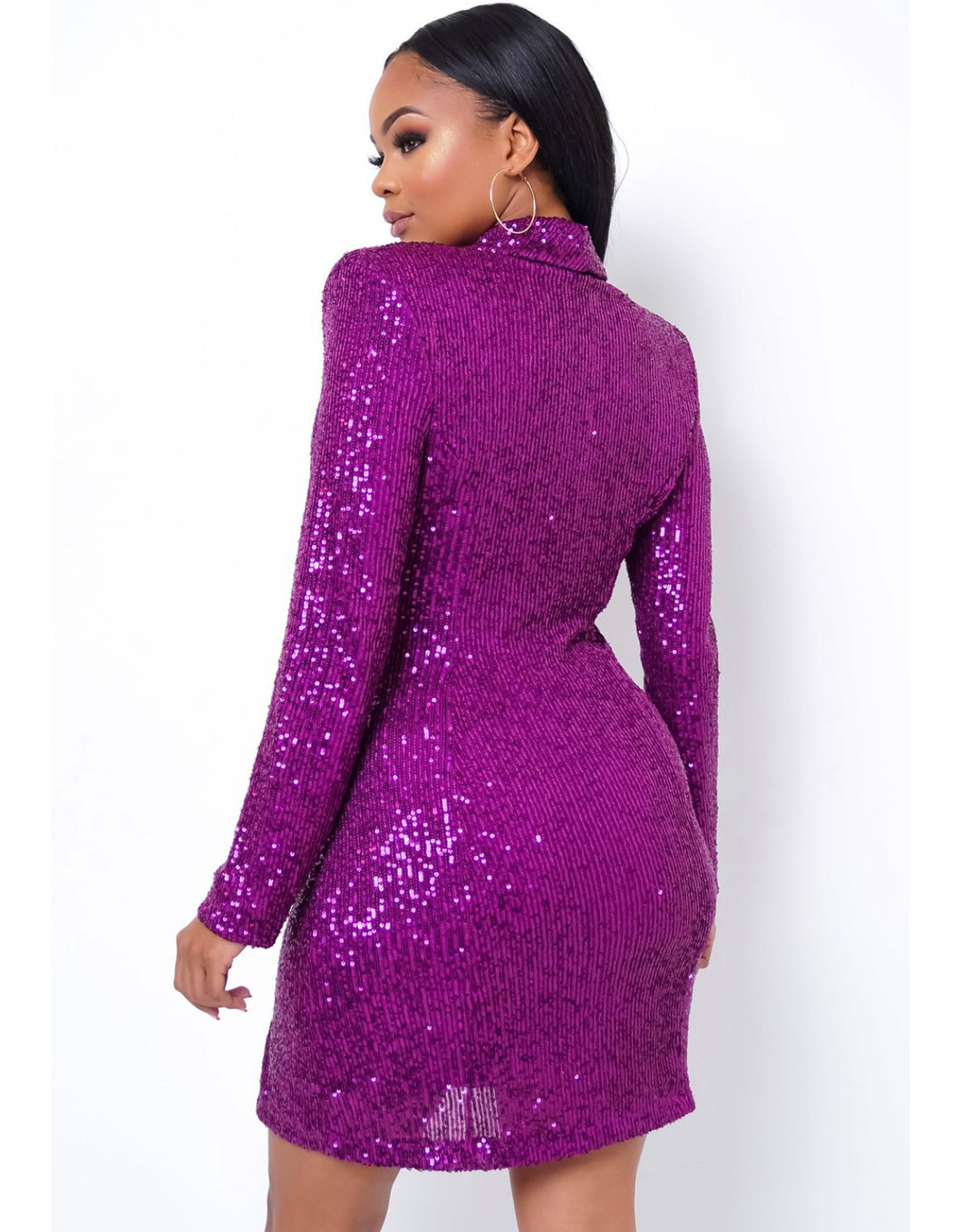 blazer dress purple