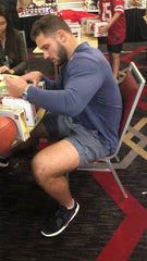 Nick Bosa signing Duke Authentic Footballs