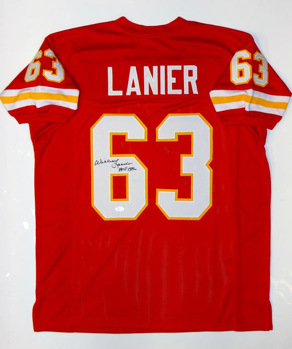 Willie Lanier Autographed Red Pro Style Jersey W/ HOF- JSA W Authentic –  The Jersey Source