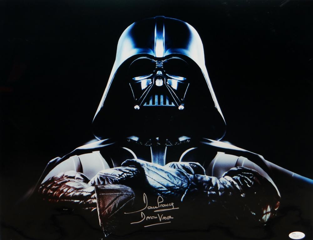 David Prowse Signed Star Wars 16x20 Darth Vader Arms Crossed Photo- JS