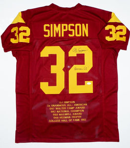 oj simpson signed jersey