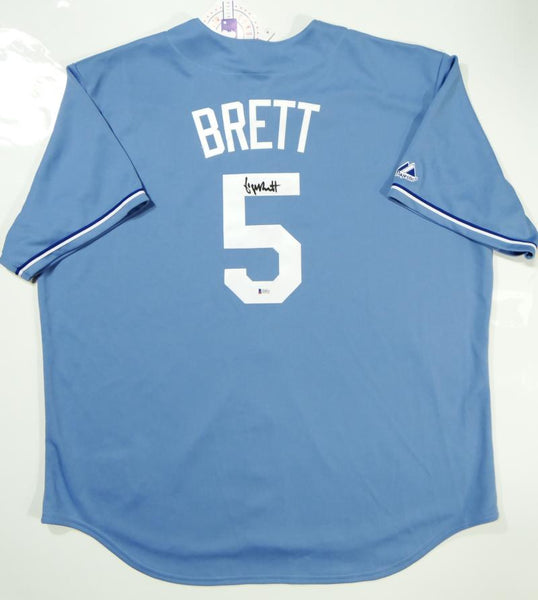 George Brett Kansas City Royals Autographed Blue Majestic Jersey